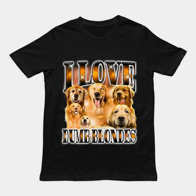 I Love Dumb Blondes t-shirt - Orbital Clothing