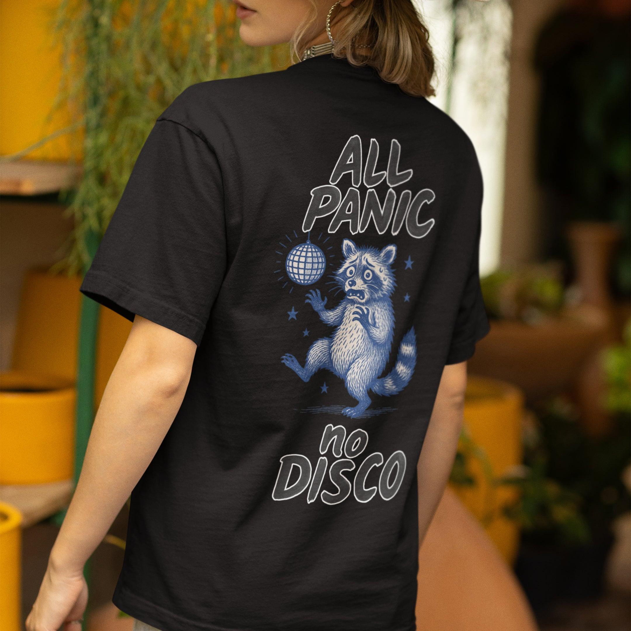 All Panic No Disco T-Shirt (backprint) - Orbital Clothing