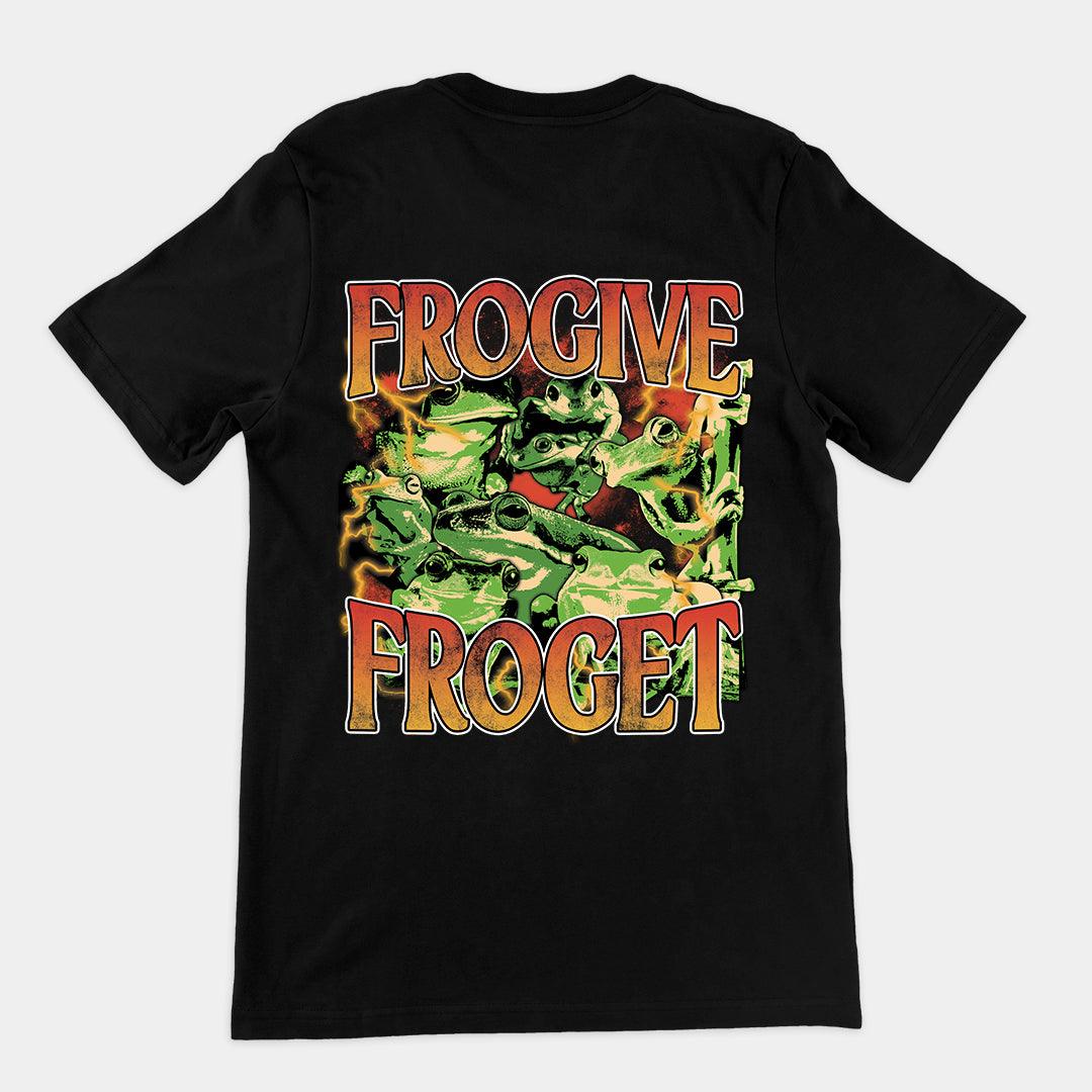 Frogive Forget t-shirt (backprint) - Orbital Clothing