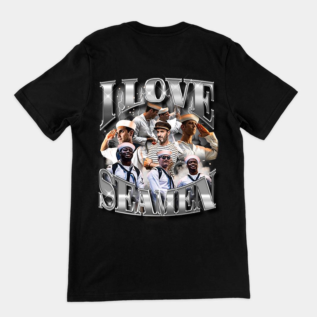 I Love Seamen t-shirt (backprint) - Orbital Clothing
