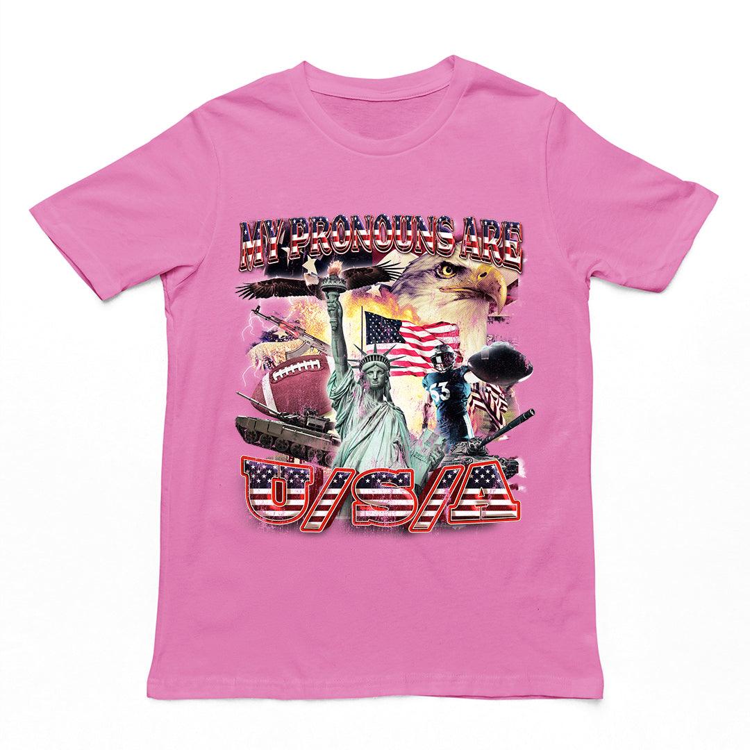 My Pronouns are USA t-shirt - Orbital Clothing