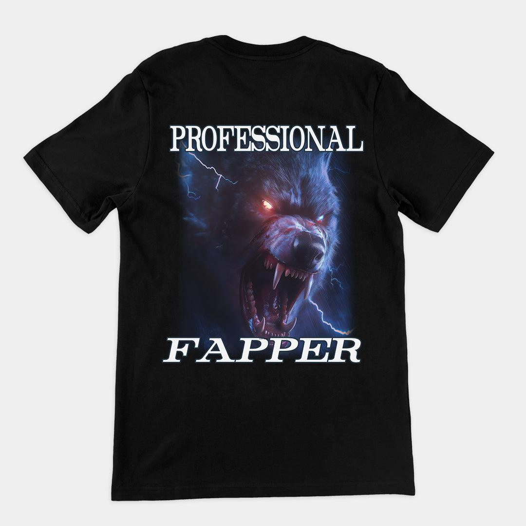 Professional Fapper t-shirt (backprint) - Orbital Clothing
