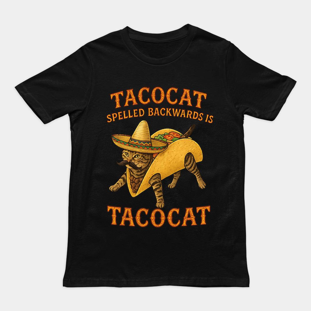 Tacocat spelled backwards is tacocat T-Shirt - Orbital Clothing
