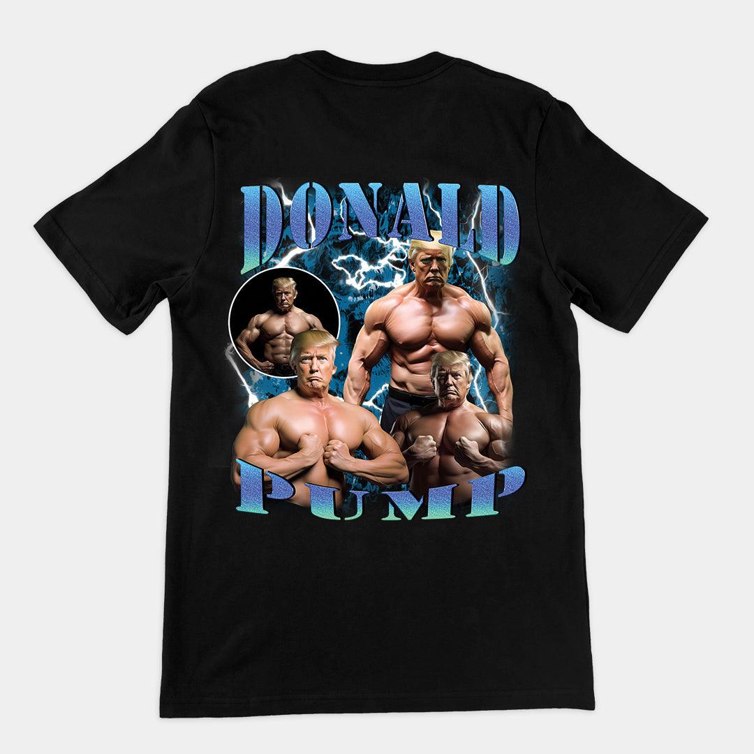 Donald Pump t-shirt (backprint) - Orbital Clothing
