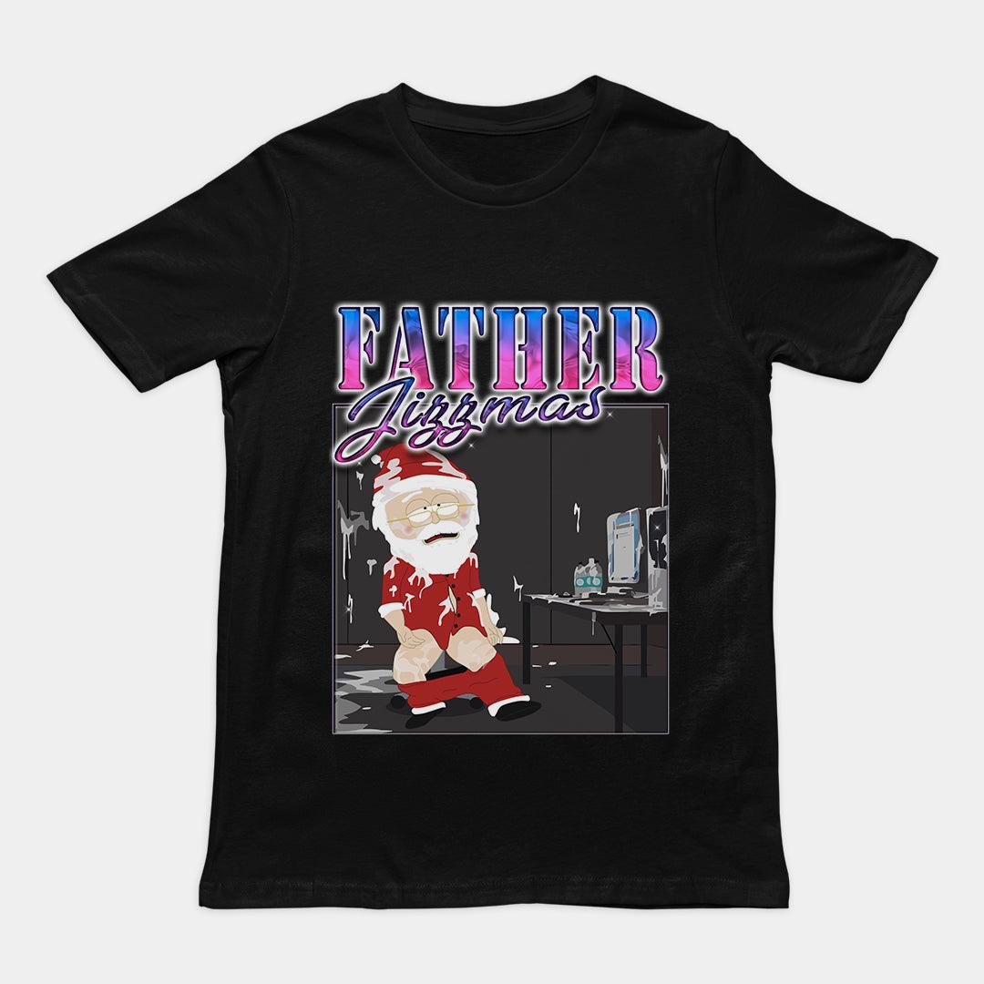 Father Jizzmas T-Shirt - Orbital Clothing