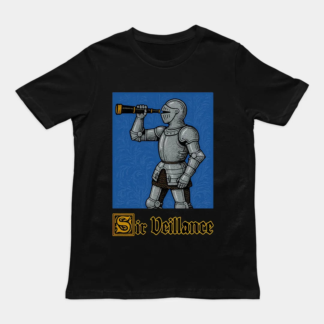 Sir Veillance Handdrawn T-Shirt - Orbital Clothing