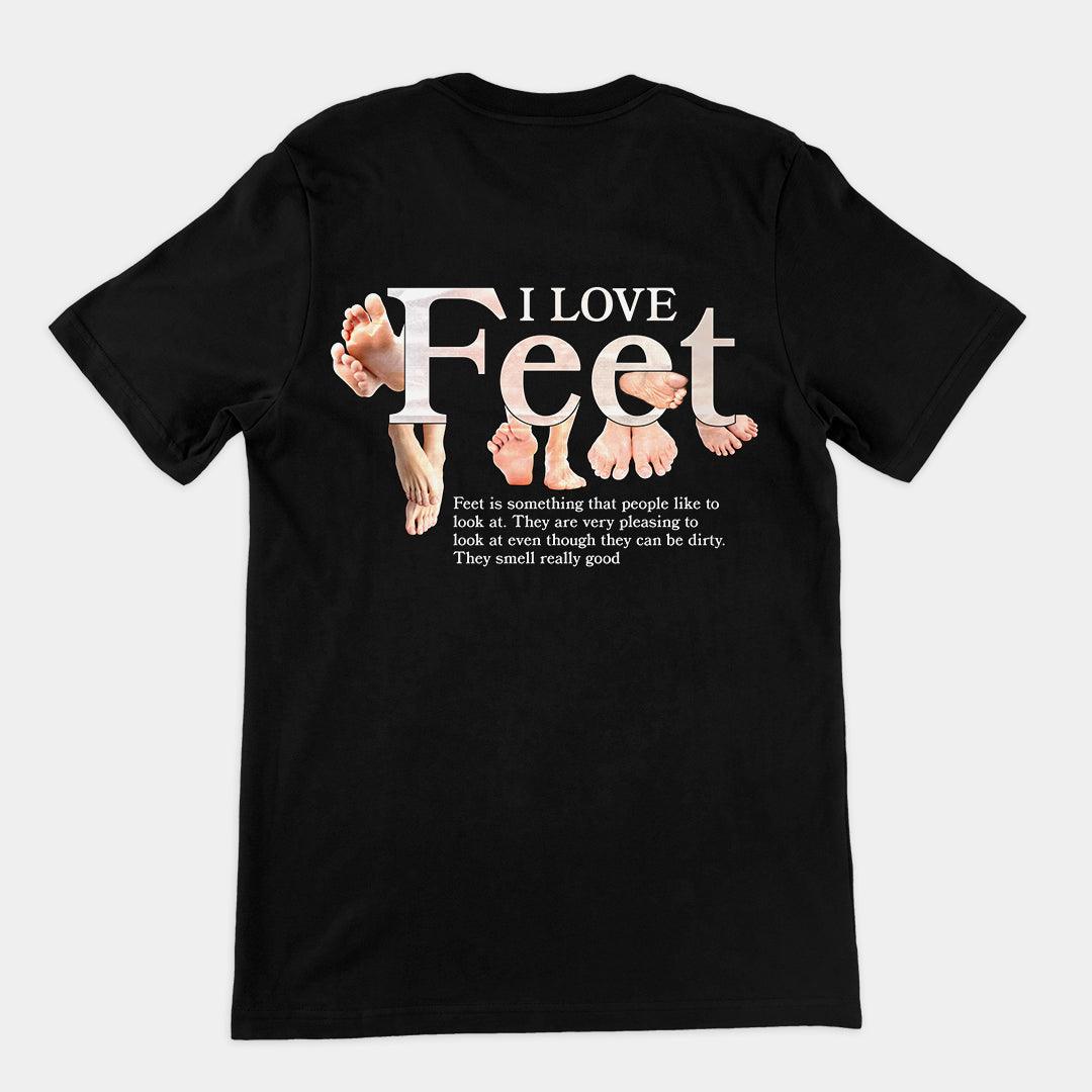 I Love Feet t-shirt (backprint) - Orbital Clothing