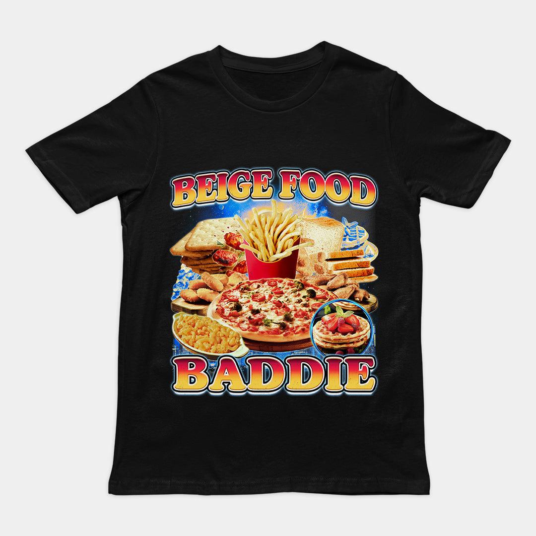 Beige Food Baddie T-Shirt - Orbital Clothing