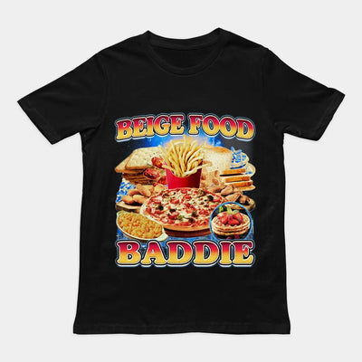 Beige Food Baddie T-Shirt - Orbital Clothing