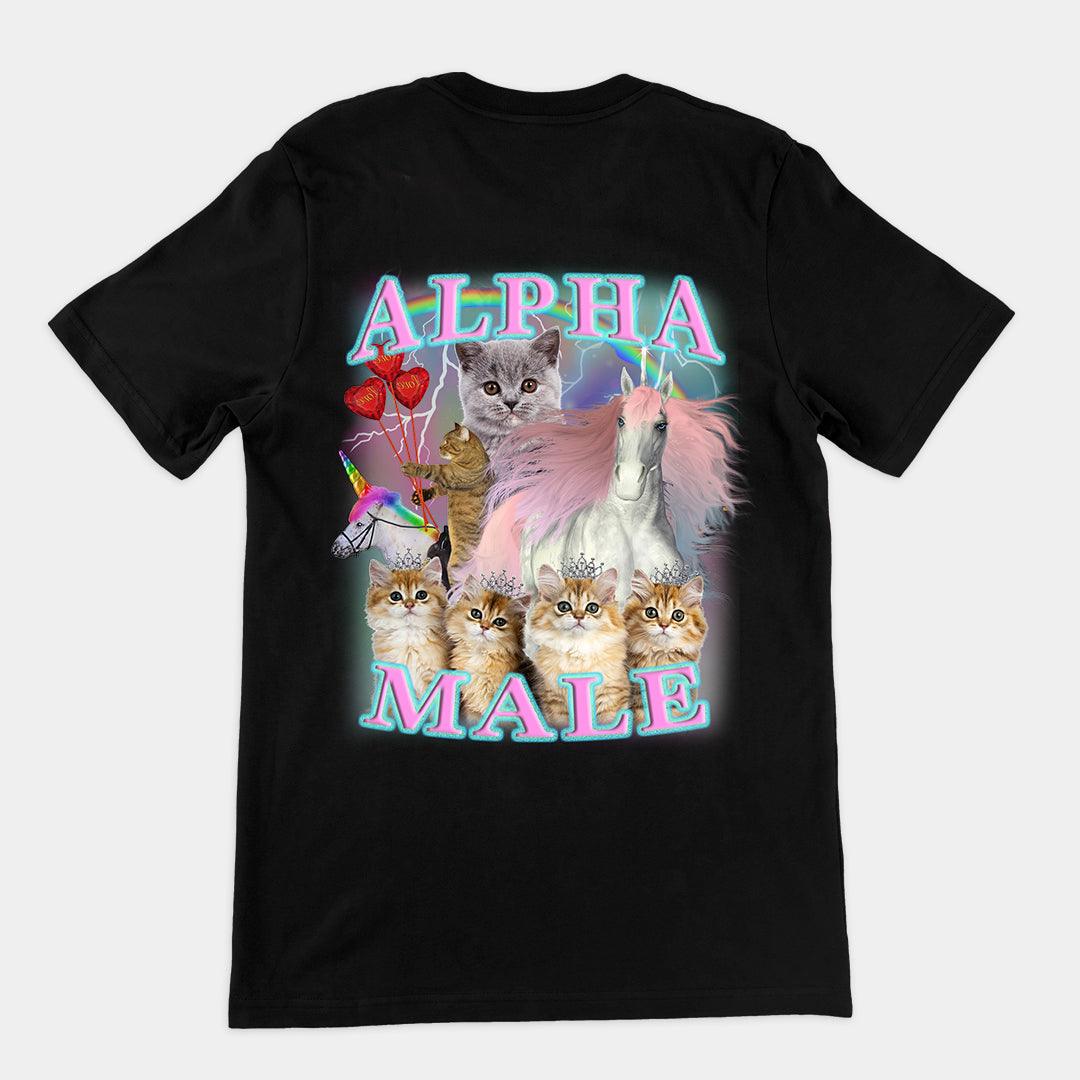 Alpha Male t-shirt (backprint) - Orbital Clothing