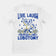 Live Laugh Lobotomy handgezeichnetes T-Shirt (Rückenaufdruck)