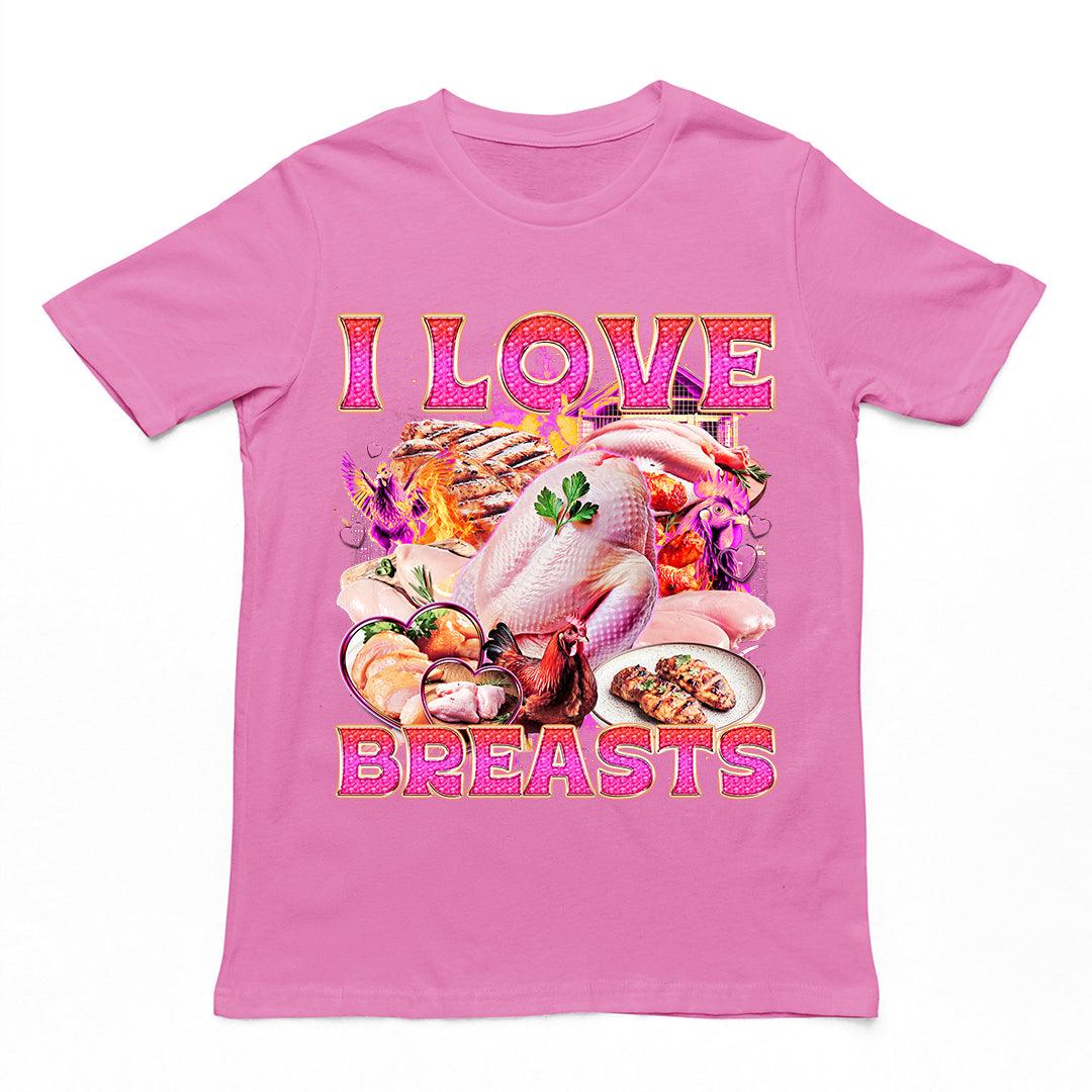 I Love Breasts T-Shirt - Orbital Clothing