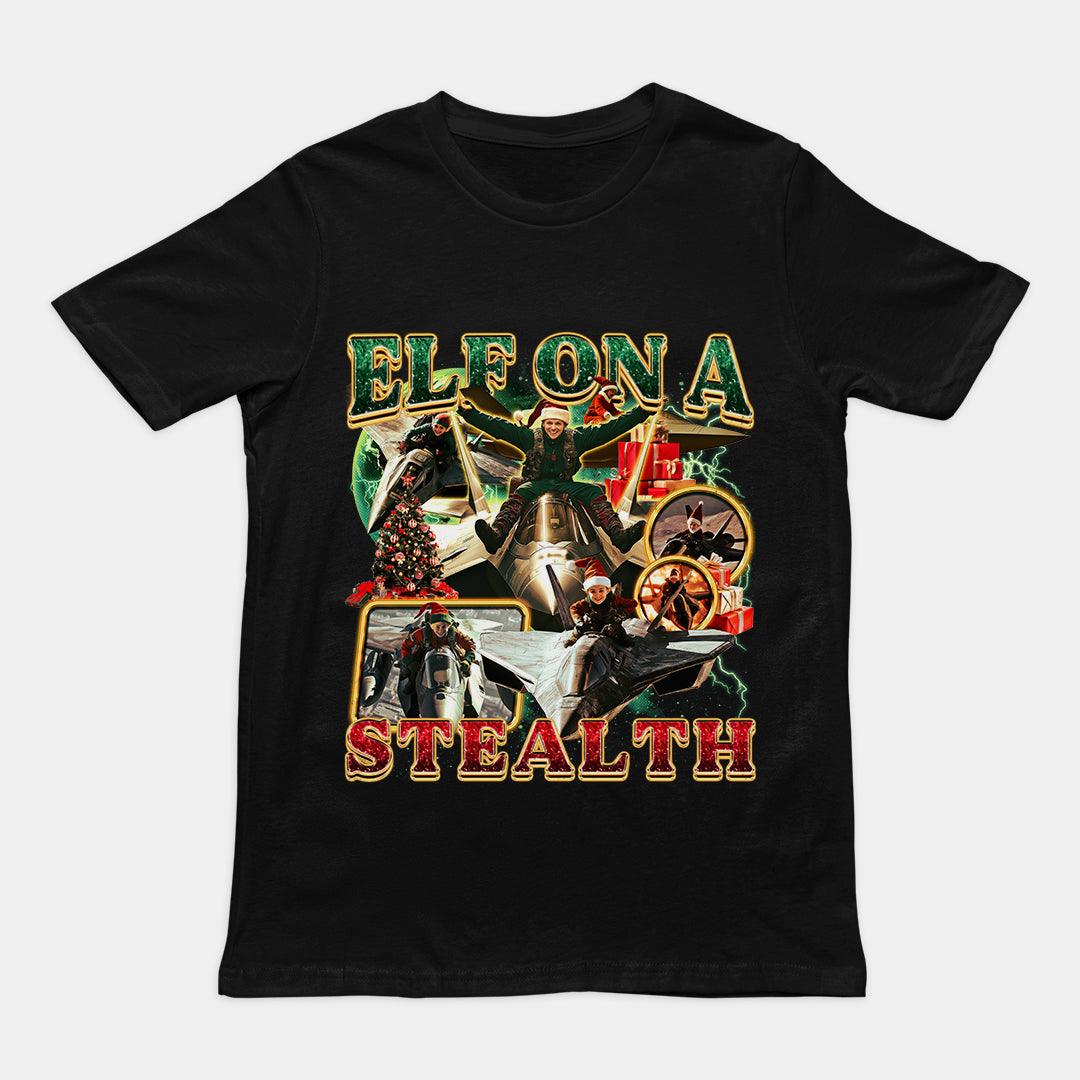 Elf on a Stealth T-Shirt - Orbital Clothing