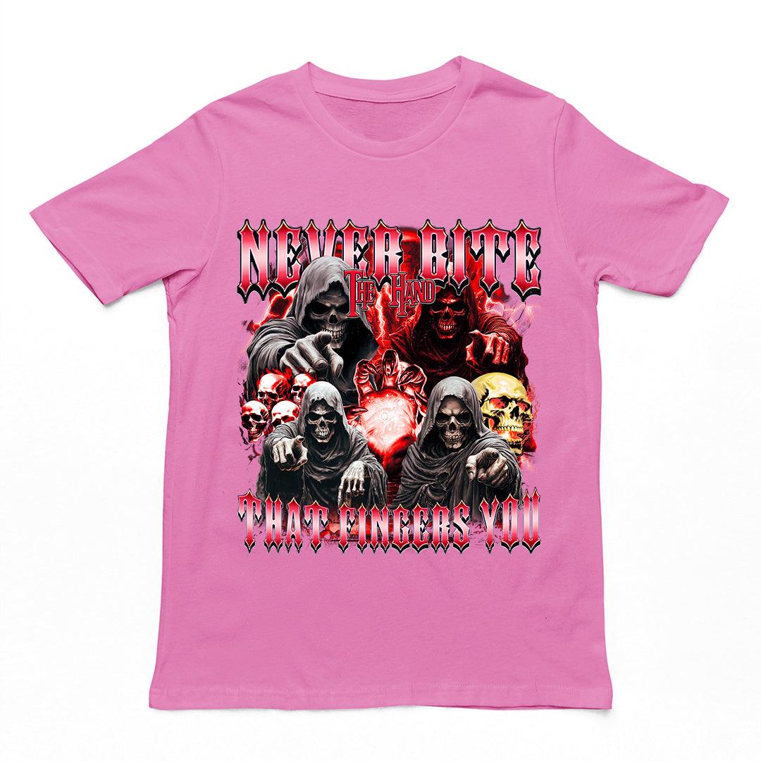 Never Bite the Hand that Fingers You T-Shirt - Orbital Clothing