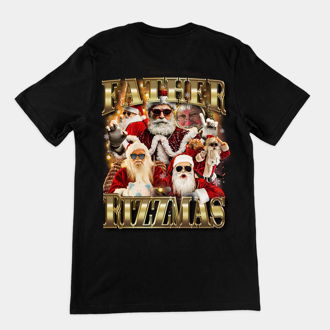 Father Rizzmas t-shirt (backprint) - Orbital Clothing