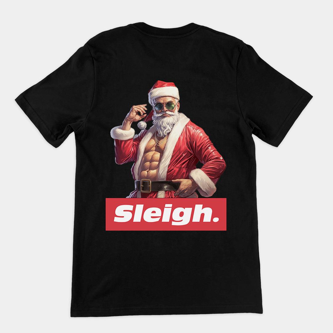 Sleigh Christmas t-shirt (backprint) - Orbital Clothing