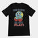 Das T-Shirt „Die Erde ist nicht flach“ (Rückenaufdruck)