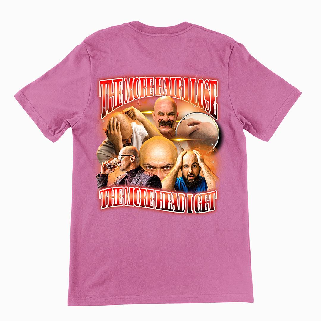 The more hair I lose the more head i get t-shirt (backprint) - Orbital Clothing