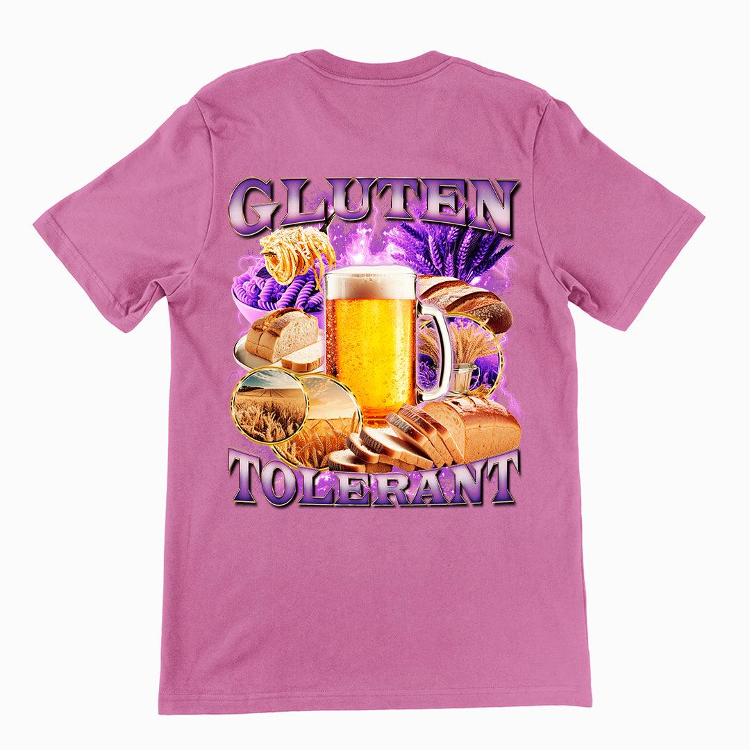 Gluten Tolerant t-shirt (backprint) - Orbital Clothing