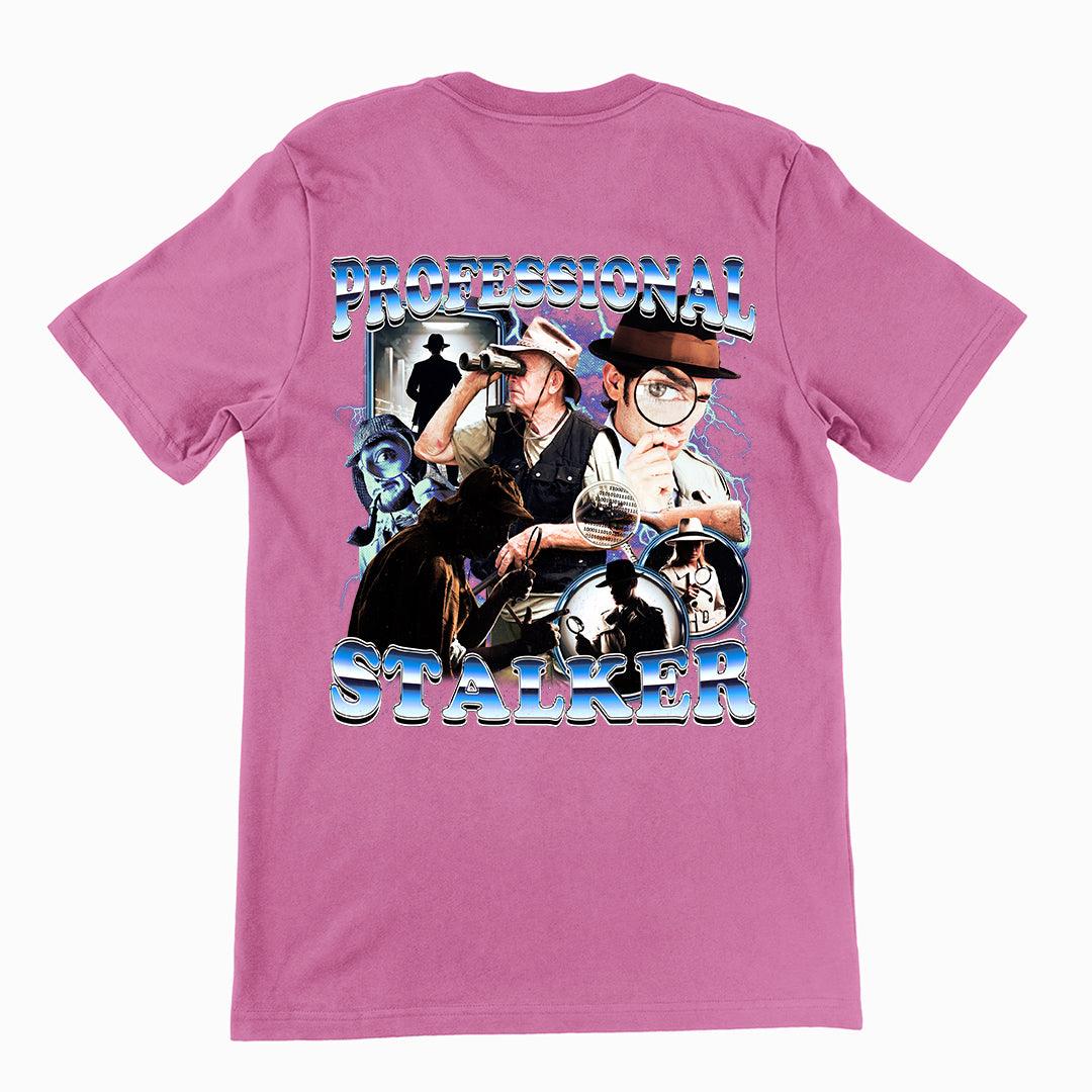 Professional Stalker t-shirt (backprint) - Orbital Clothing