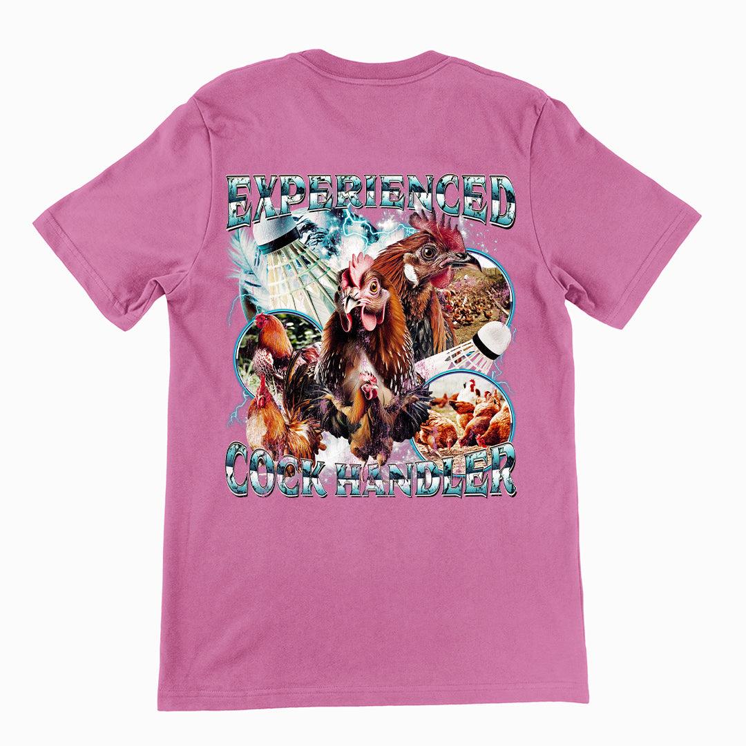 Experienced Cock Handler t-shirt (backprint) - Orbital Clothing