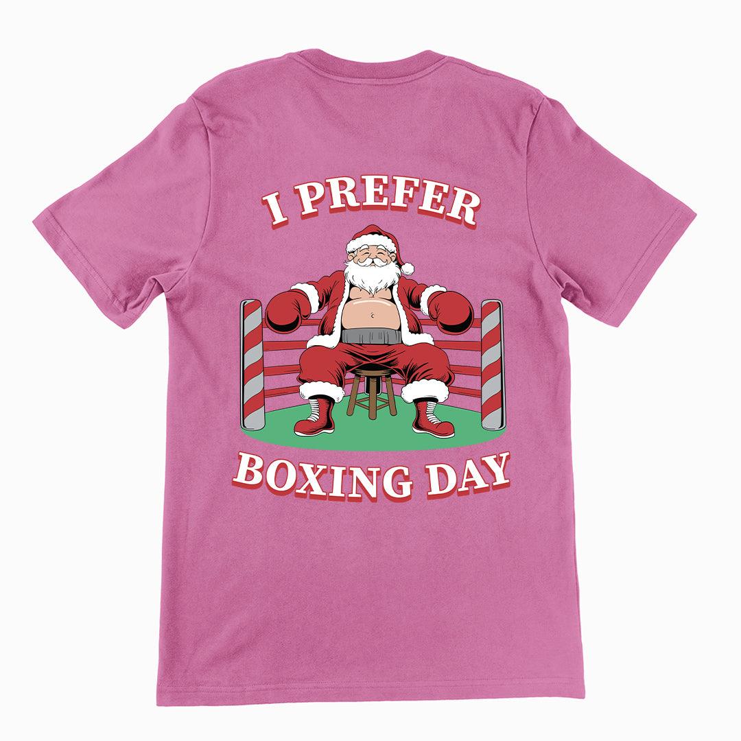 I Prefer Boxing Day t-shirt (backprint) - Orbital Clothing