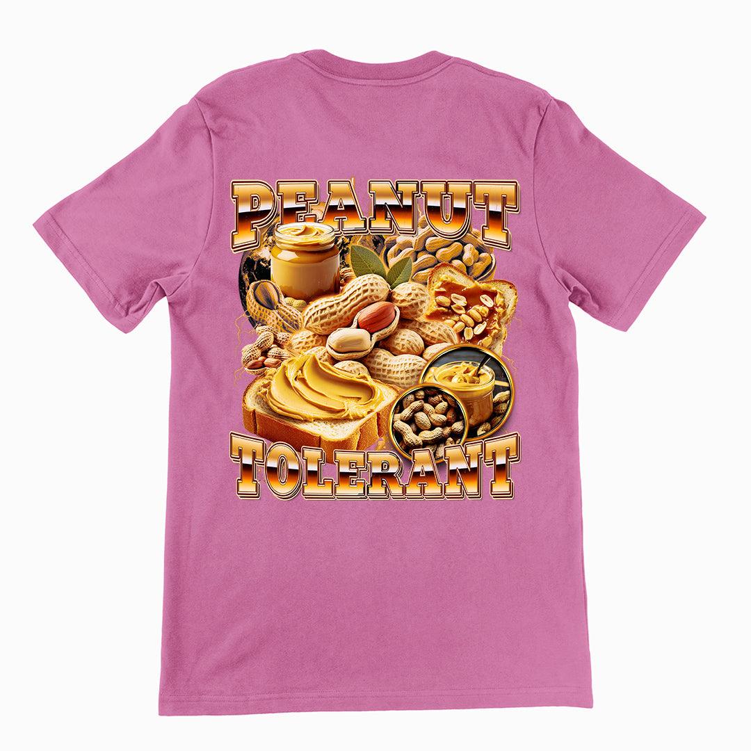 Peanut Tolerant t-shirt (backprint) - Orbital Clothing