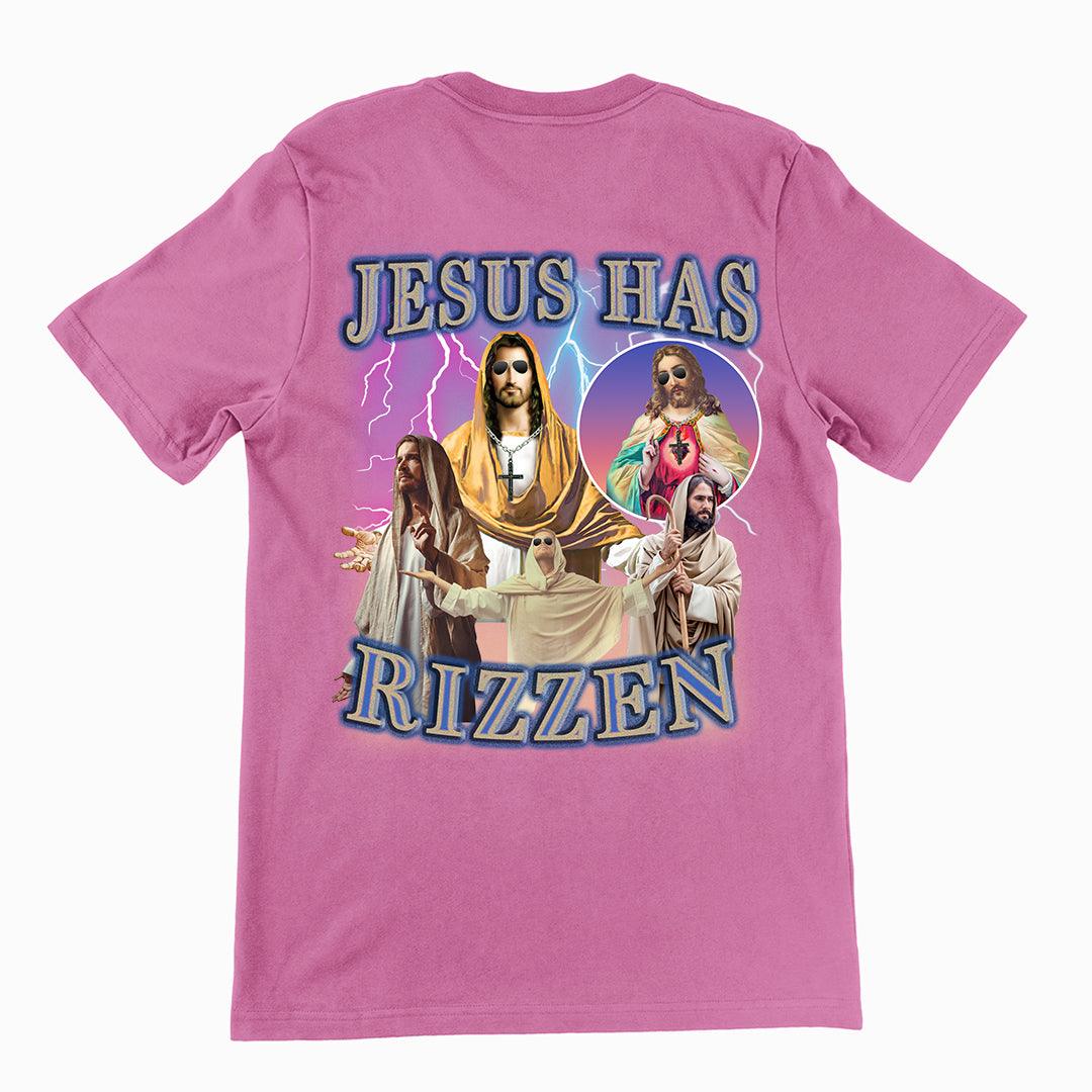 Jesus has Rizzen t-shirt (backprint) - Orbital Clothing