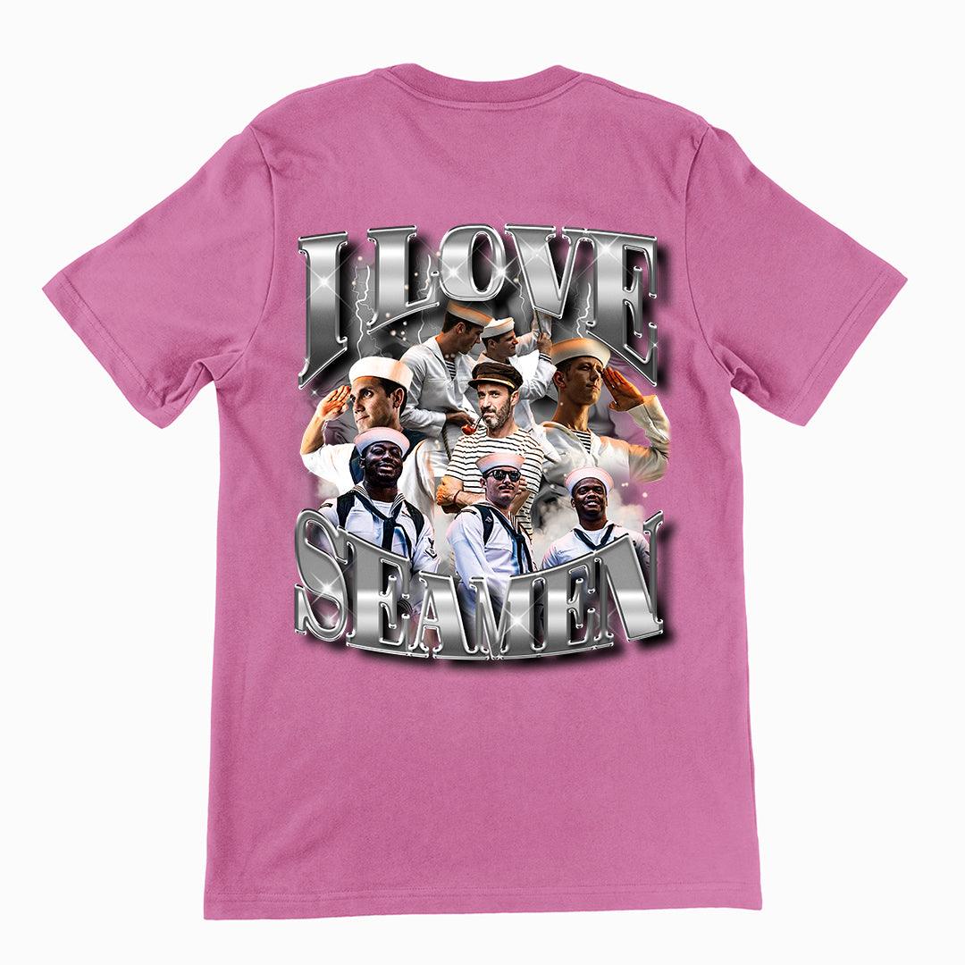 I Love Seamen t-shirt (backprint) - Orbital Clothing