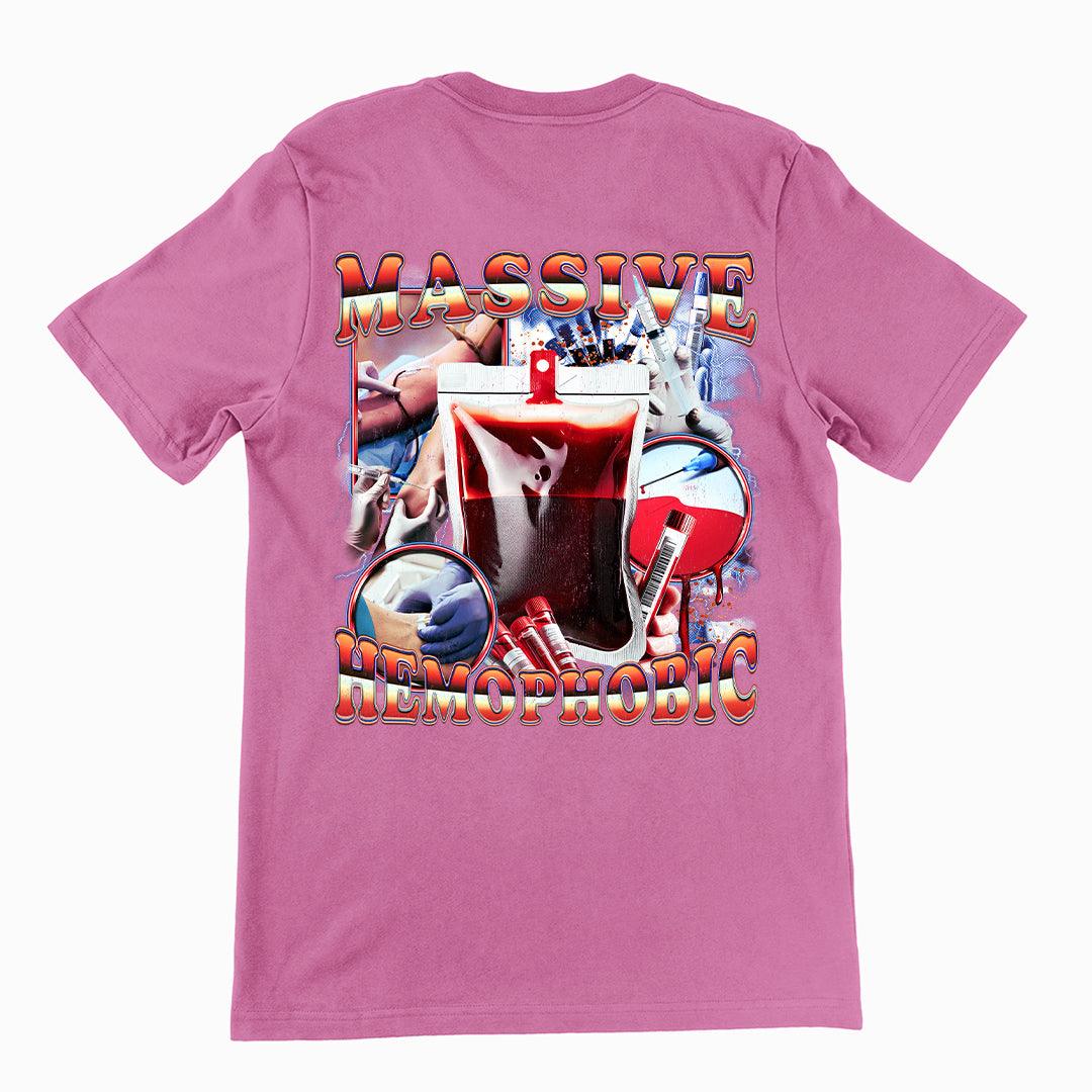 Massive Hemophobic t-shirt (backprint) - Orbital Clothing
