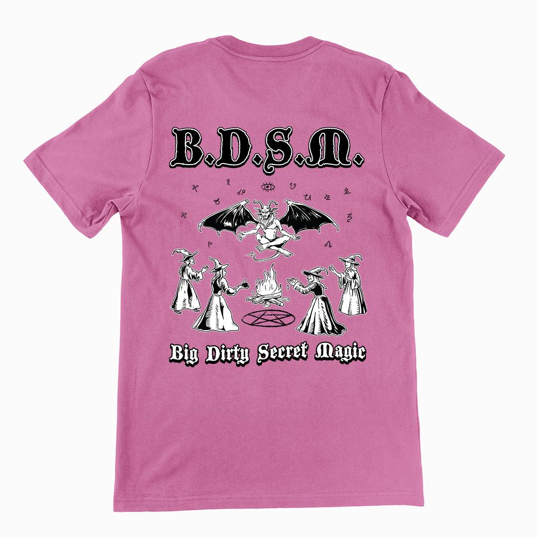 BDSM (Big Dirty Secret Magic) t-shirt (backprint) - Orbital Clothing