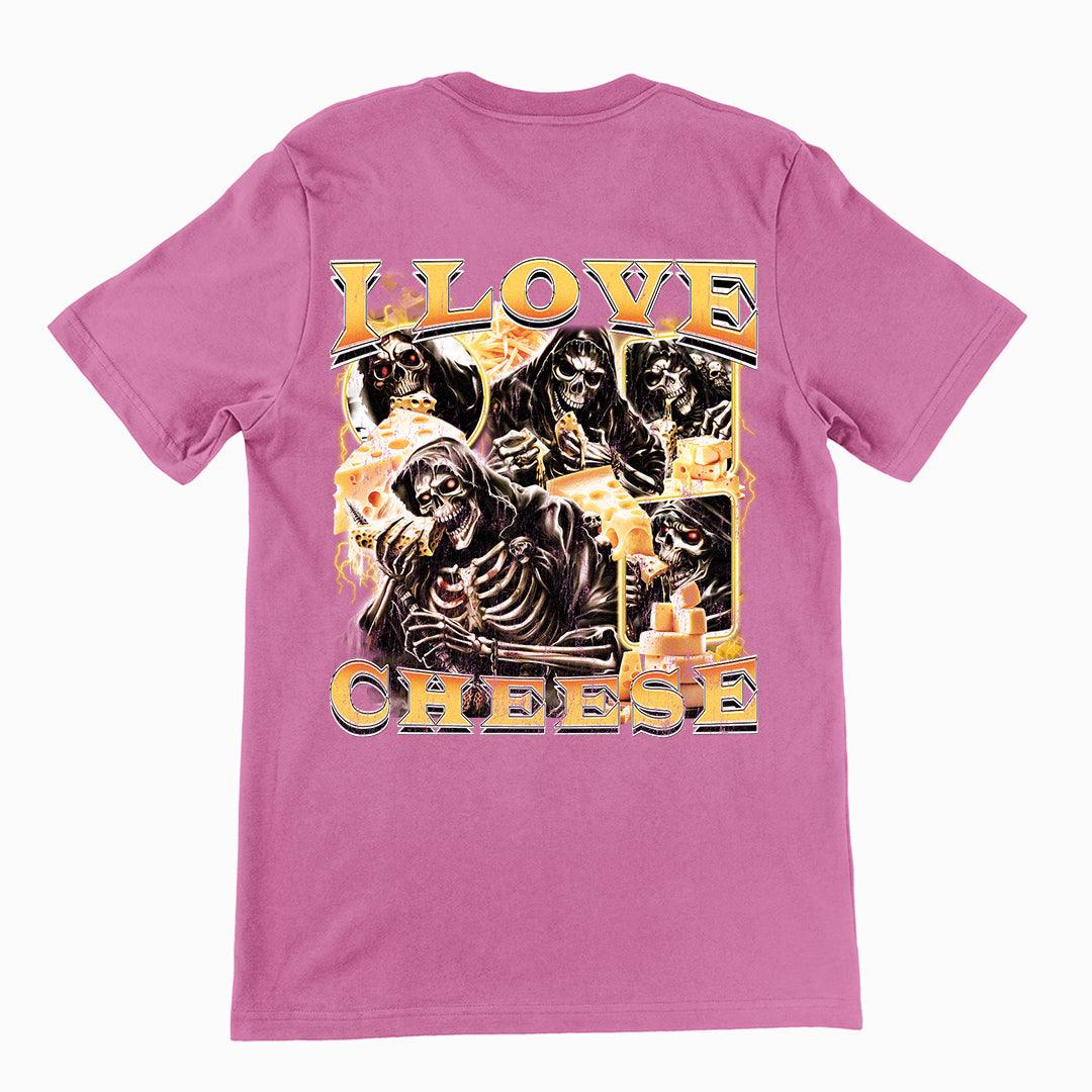 I love Cheese t-shirt (backprint) - Orbital Clothing
