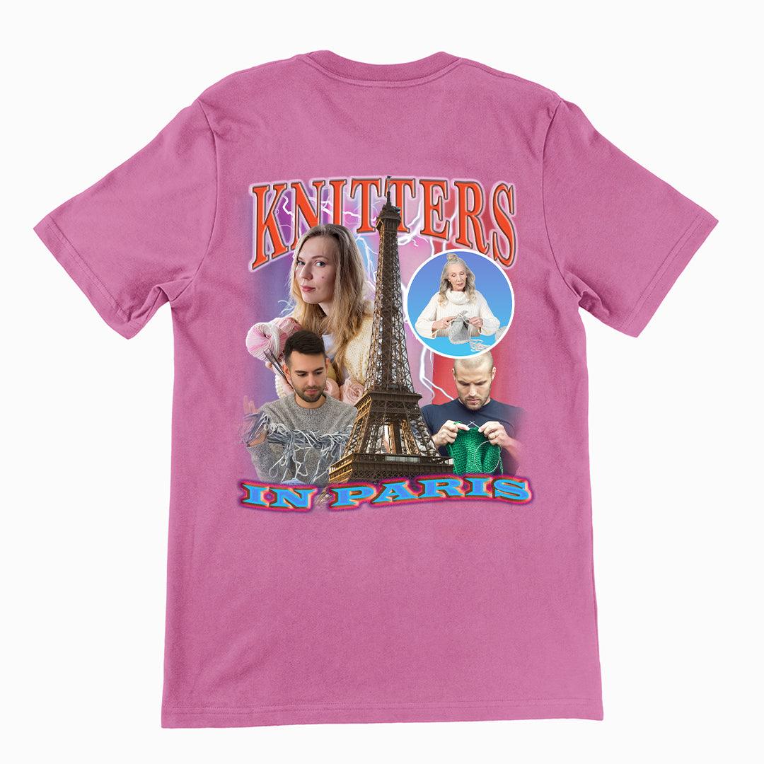 Knitters in Paris t-shirt (backprint) - Orbital Clothing