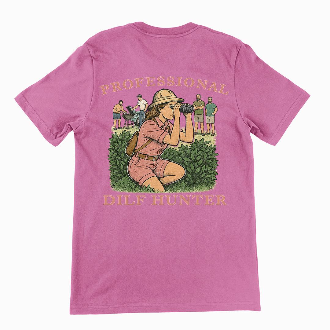 Professional Dilf Hunter T-Shirt (backprint) - Orbital Clothing