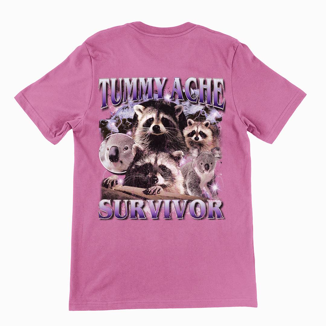Tummy Ache Survivor t-shirt (backprint) - Orbital Clothing