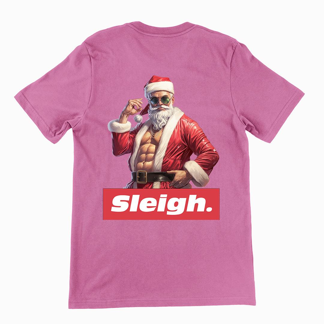 Sleigh Christmas t-shirt (backprint) - Orbital Clothing