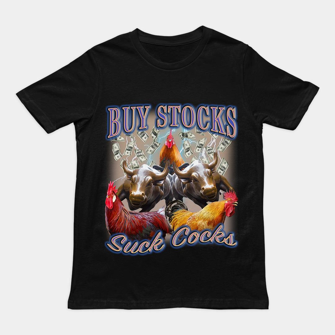 Buy Stocks Suck Cocks t-shirt - Orbital Clothing