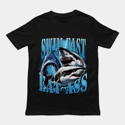 Swim Fast Eat Ass t-shirt - Orbital Clothing