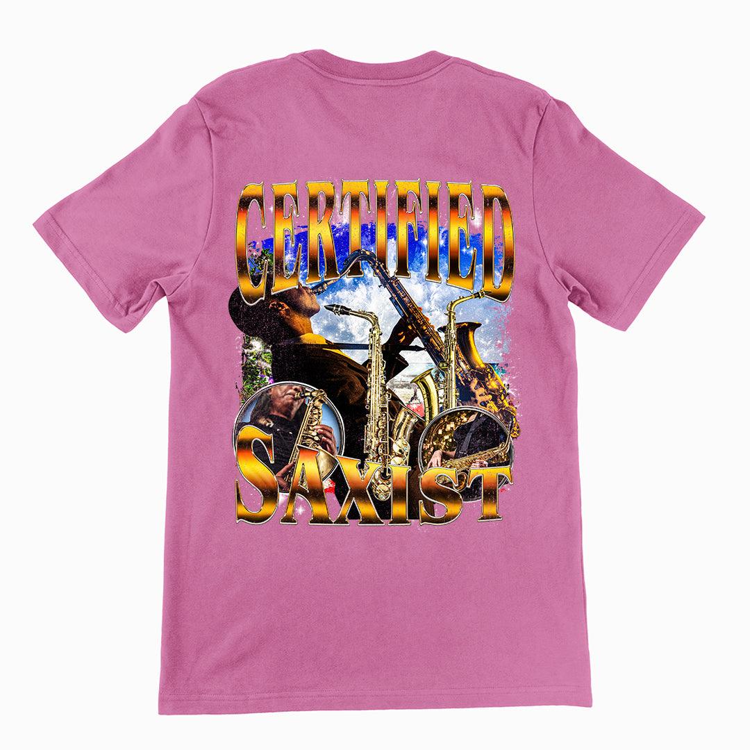 Certified Saxist T-Shirt (backprint) - Orbital Clothing
