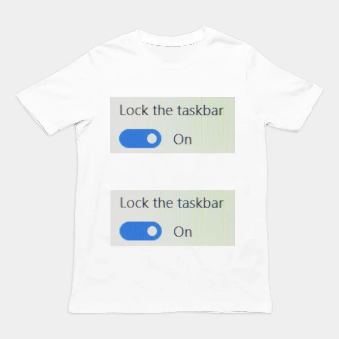 Lock the taskbar lock the taskbar T-Shirt - Orbital Clothing