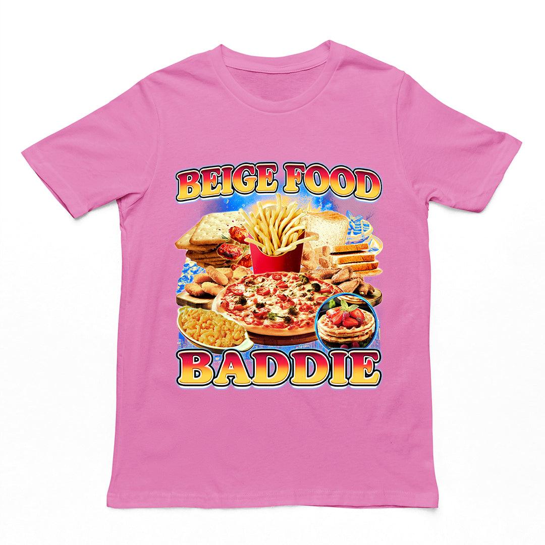 Beige Food Baddie T-Shirt - Orbital Clothing