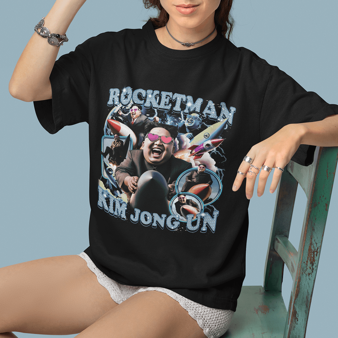 Rocketman kim jong un t-shirt - Orbital Clothing