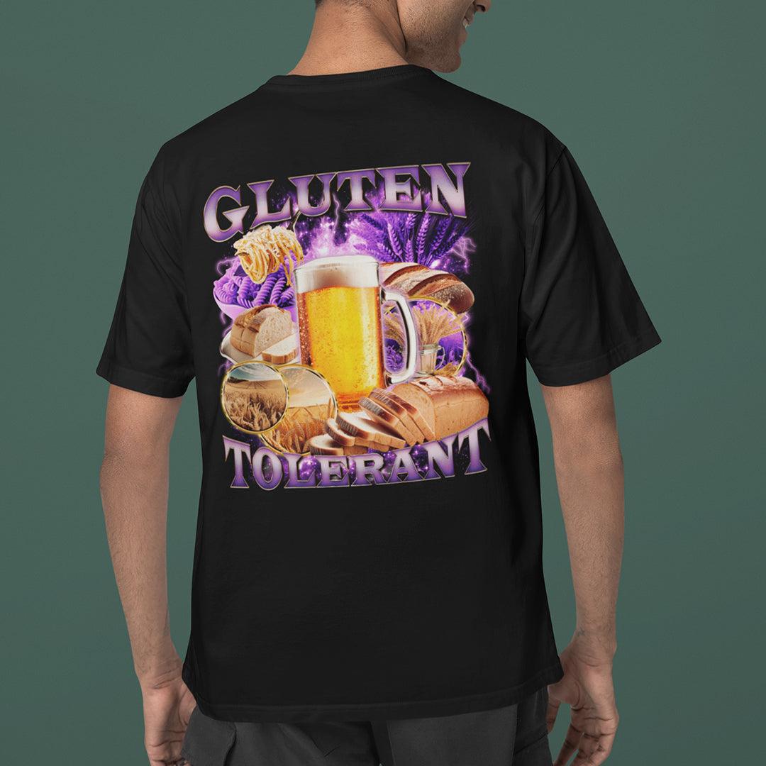 Gluten Tolerant t-shirt (backprint) - Orbital Clothing