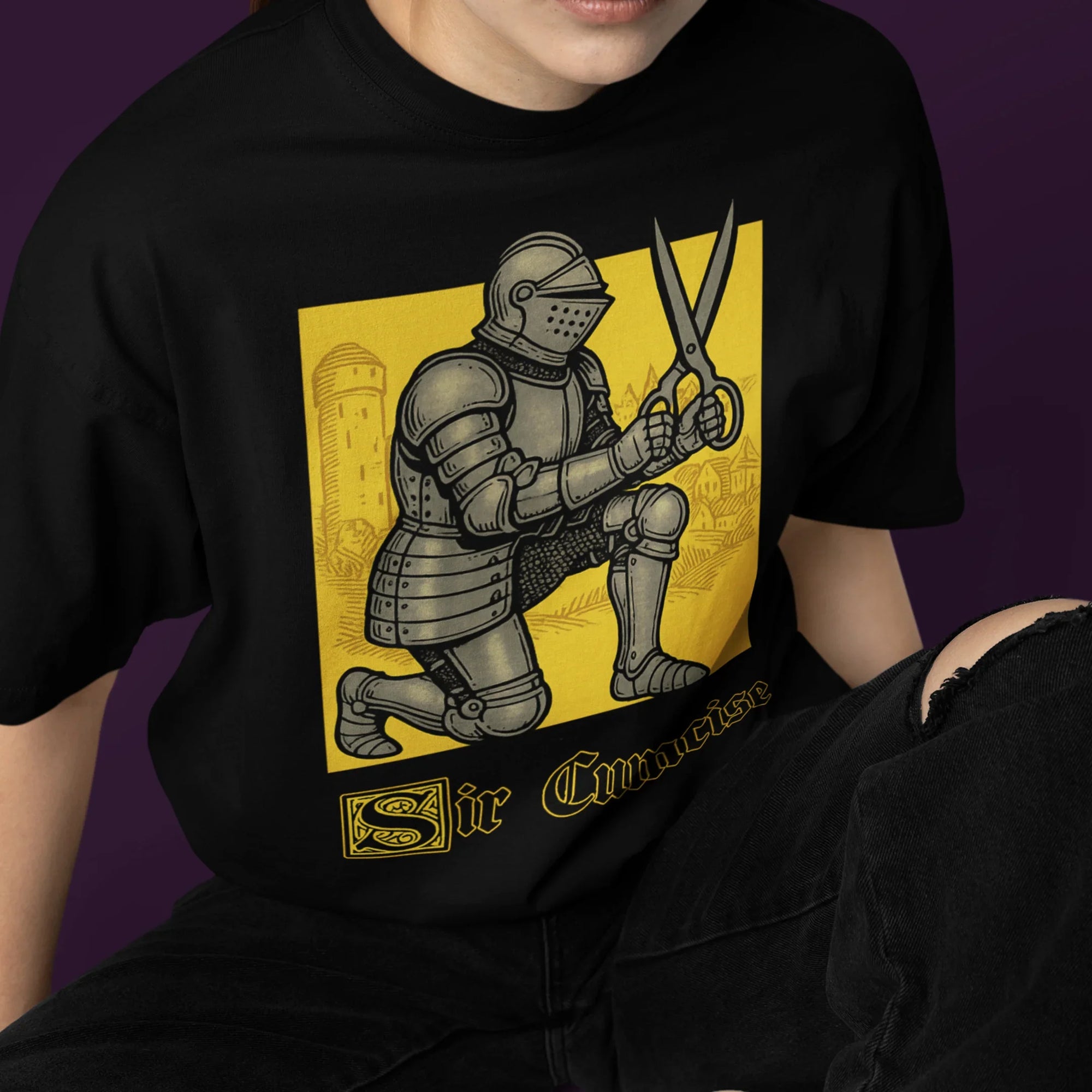 Sir Cumcise (Handdrawn) T-Shirt - Orbital Clothing