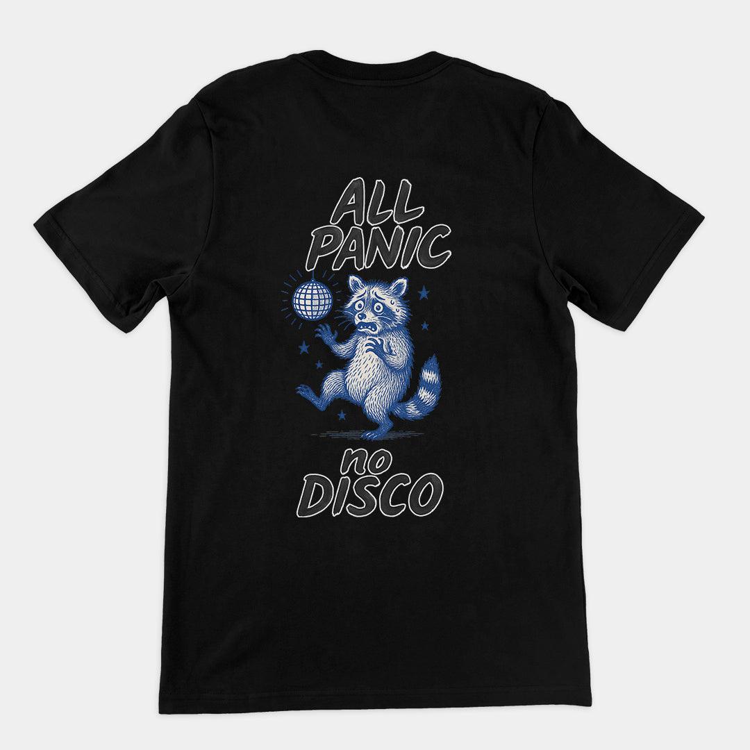 All Panic No Disco T-Shirt (backprint) - Orbital Clothing