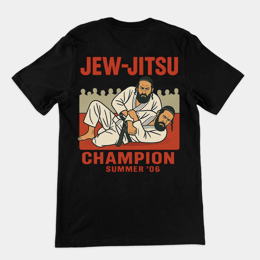 Jew-Jitsu Champion T-Shirt (backprint) - Orbital Clothing