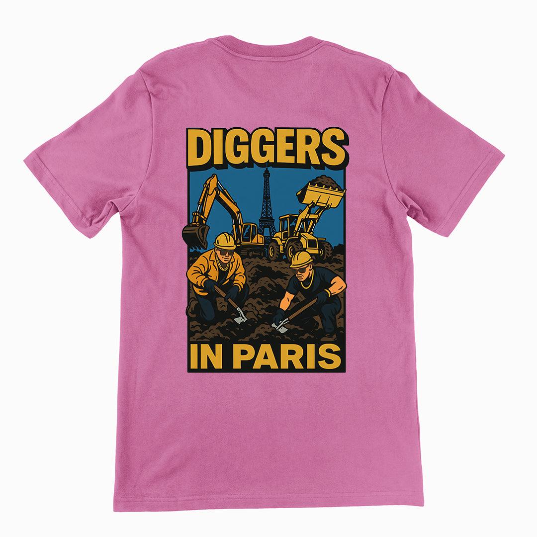 Diggers in Paris T-Shirt (backprint) - Orbital Clothing