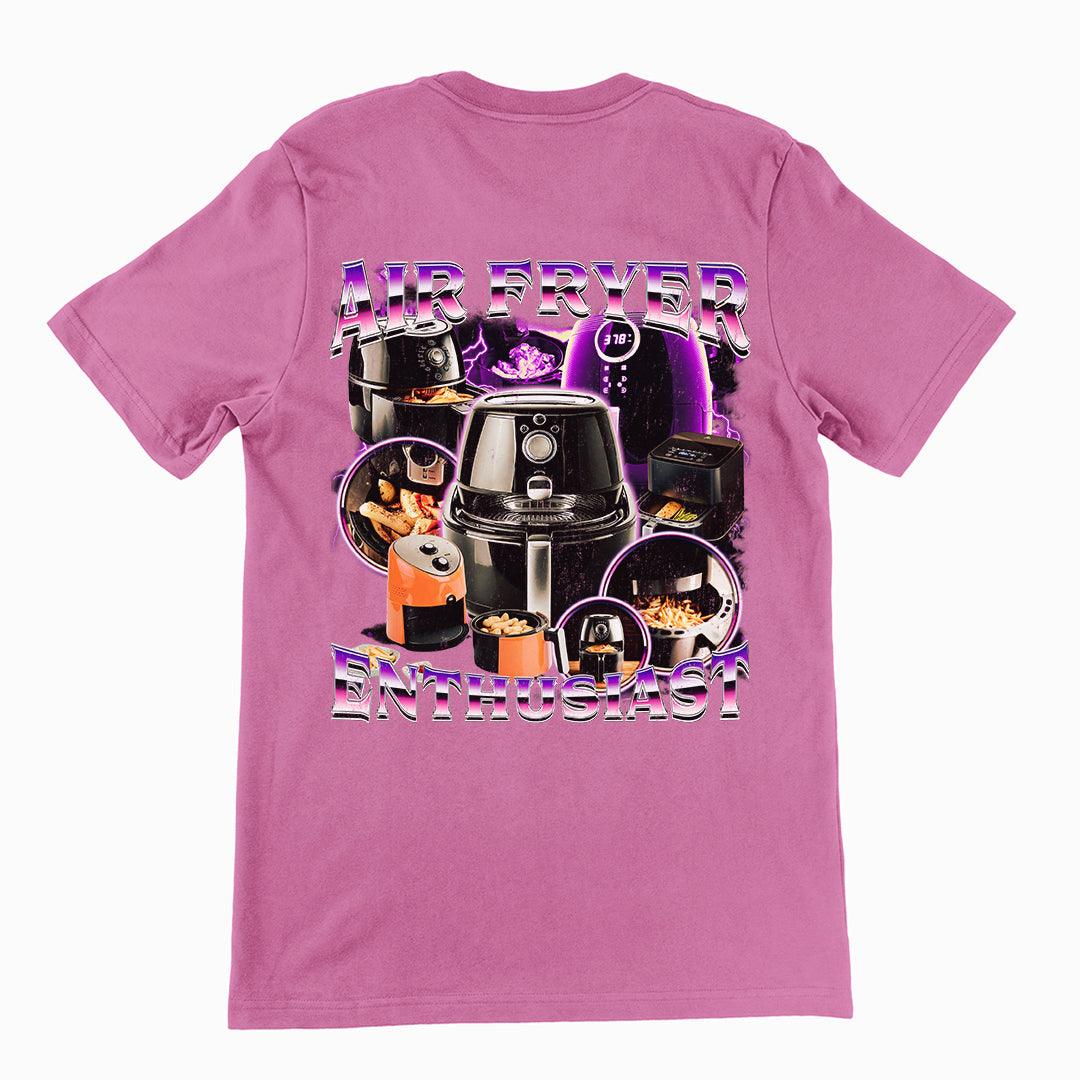 Air Fryer Enthusiast t-shirt (backprint) - Orbital Clothing