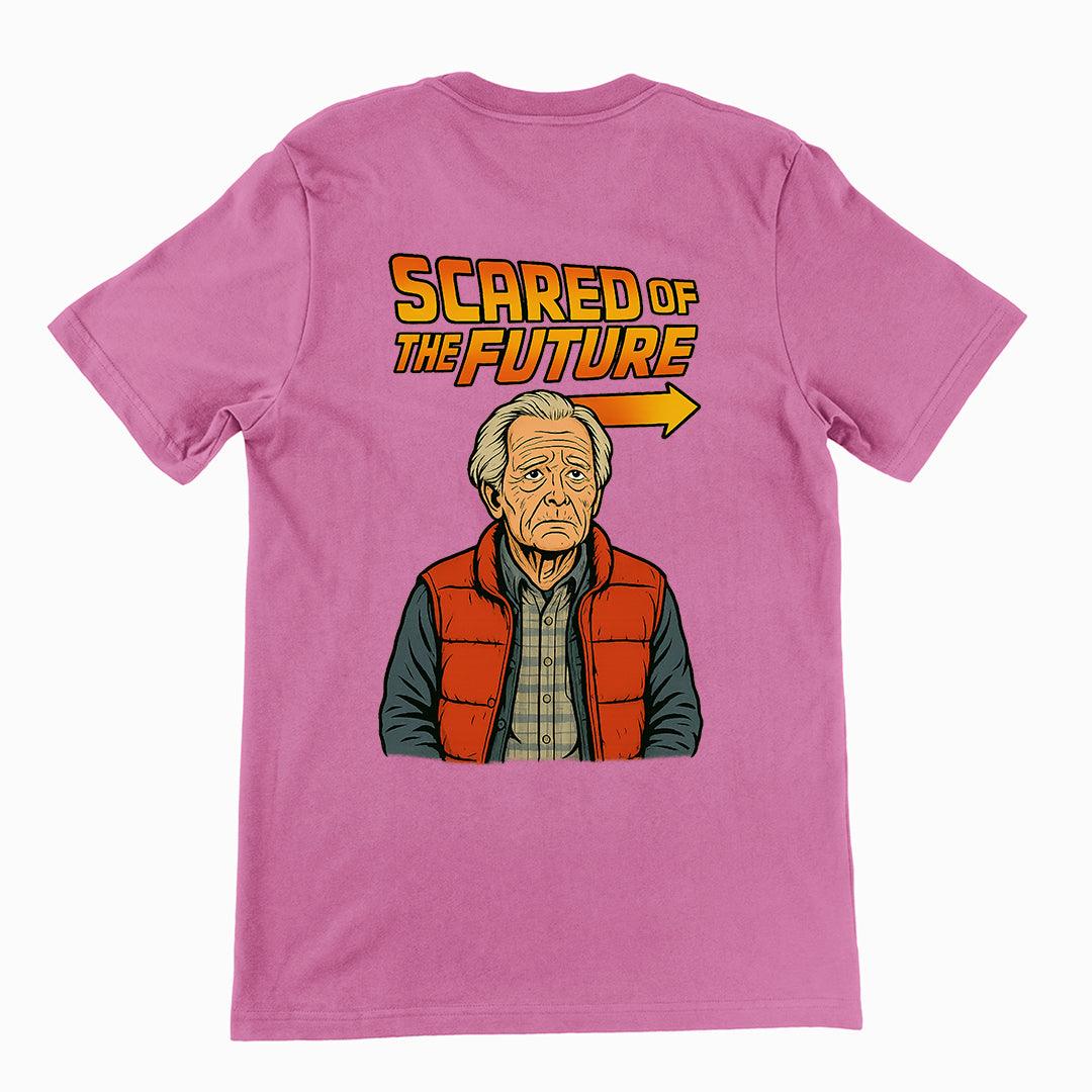 Scared of the Future T-Shirt (backprint) - Orbital Clothing