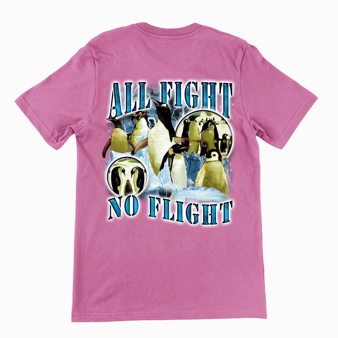 All Fight No Flight t-shirt (backprint) - Orbital Clothing